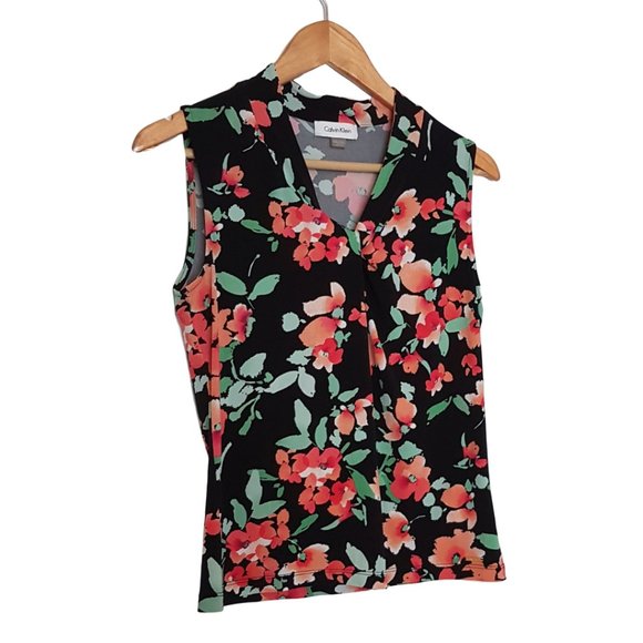Calvin Klein Tops - 2/$20 - Calvin Klein Floral Sleeveless Blouse